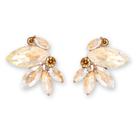 Brincos Stud Spiritlele Champagne Strass para mulheres