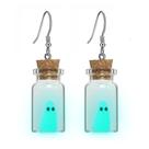 Brincos TKHLT Ghost Blue Glow-In-The-Dark com pingente feminino