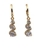 Brincos Vintage Com Pedra Verde, Banhados a Ouro 14k, Joias Elegantes Para Casamento E Festas Brincos Vintage Com Pedra Verde, Banhados a Ouro 14k, Joias Elegantes Para Casamento E Festas