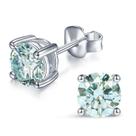 Brincos YODEWA Moissanite 925 em prata, 1 quilate, cor DEF