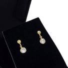 Brincos Zirconia Banho De Ouro 18k 2999 Brincos Zirconia Banho De Ouro 18k 2999