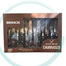 Brinox Conjunto Talheres Para Churrasco Jumbo 12 peças Jogo Inox