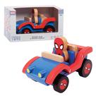 Brinque Just Play Disney Wooden Spider-Man com Spider Mobile Brinque Just Play Disney Wooden Spider-Man com Spider Mobile