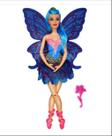 Brinquedo 1 Boneca Fada Com Asa De Borboleta Estilo Barbie Música E Luz