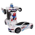 Brinquedo 2 Em 1 Branco Carro E Robô