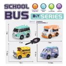 Brinquedo 4 Ônibus Escolar Monta e Desmonta Com E Chave