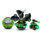 Brinquedo 5 Surprise Monster Truck Abra e Se Surpreenda 7 Monster Truck Para Colecionar 24 Peças - Xalingo 54209