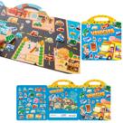 Brinquedo Adesivo Reutilizável Montar Infantil Kids 31pçs DESENHO:VEICULOS