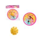 Brinquedo Agarra e Lança Original Princesas 2 Pratos 1 Bola