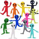Brinquedo Alien ArtCreativity - Conjunto com 12 Figuras Flexíveis para Crianças
