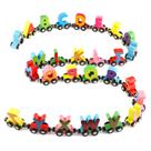Brinquedo Alphabet Train de madeira Wondertoys 27 unidades para crianças pequenas Brinquedo Alphabet Train de madeira Wondertoys 27 unidades para crianças pequenas