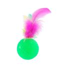 Brinquedo American Pets Bola com Penas e Guizo 40mm - para Gato