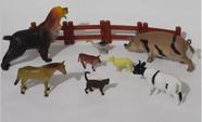 Brinquedo Animais Fazendinha 12 Peças Fazenda