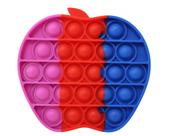 Brinquedo Anti-stress Pop It Estalo Fidget Sensorial Maça Colorido Vermelho