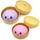 Brinquedo antiestresse de bolinho met-edianger, 2 peças, roxo e rosa