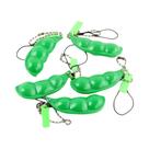 Brinquedo Antiestresse Para Adultos: Kit Com 2-20 Chaveiros De Ervilha Edamame, Brinquedo Portátil E