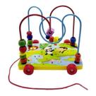 Brinquedo Aramado Com Rodinhas E Desenho De Animais Madeira