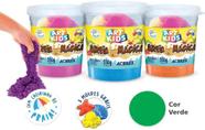 Brinquedo Areia Mágica 550g Cor Verde Art Kids - Acrilex