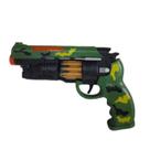 Brinquedo Arminha Com Som Luz E Laser Camuflada + pilhas