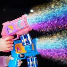 Brinquedo arminha de bolha de sabão colorido infantil - máquina de bolha de sabão