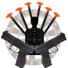 Brinquedo Arminha Mira Dardo no Alvo Infantil Kit 2 Air Gun de Ar com 6 Dardos e 1 Alvo Prática de Pontaria Divertida Jogos de Mira Recreativas Brinquedo Arminha Mira Dardo no Alvo Infantil Kit 2 Air Gun de Ar com 6 Dardos e 1 Alvo Prática de Pontaria Divertida Jogos de Mira Recreativas