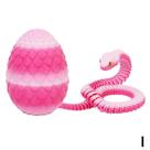 Brinquedo Articulado Cobra Dragão com Ovo Flexível Anti-Stress e Decoração Criativa Brinquedo Articulado Cobra Dragão com Ovo Flexível Anti-Stress e Decoração Criativa