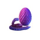 Brinquedo Articulado Cobra Dragão com Ovo Flexível Anti-Stress e Decoração Criativa - Brinquedo Articulado Cobra Dragão com Ovo Flexível Anti-Stress e Decoração Criativa -