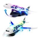 Brinquedo Avião Air Luzes LED, Sons de Avião e Ação de Movimento