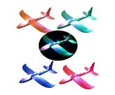 Brinquedo Avião planador que voa de espuma 50cm com Led