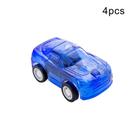 Brinquedo azul, 4 peças, mini pull back, pré-escolar, para c