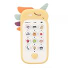 Brinquedo Baby Phone 2 Em1 Mordedor Música Unicornio Amarelo Brinquedo Baby Phone 2 Em1 Mordedor Música Unicornio Amarelo