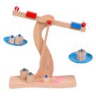 Brinquedo Balance Scale Montessori Wooden para crianças em madeira de faia Brinquedo Balance Scale Montessori Wooden para crianças em madeira de faia