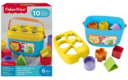 Brinquedo Balde Com Blocos - Meus Primeiros Blocos Fisher Price - Mattel