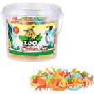 Brinquedo Balde Com Figuras do Zoológico 36 Peças Gulliver