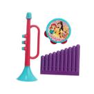 Brinquedo Bandinha Musical Princesa Corneta Pandeiro Gaita