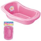 Brinquedo Banheira Média 35 cm Menina Infantil Rosa Boneca Brincadeira Faz De Conta