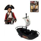 Brinquedo Barco Pirata C/ Motor Elétrico Flutua Água Piscina