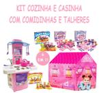 Brinquedo Barraca Princesa Com Cozinha e Kit Acessórios Crec