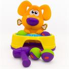 Brinquedo Bate Dog Infantil Com Martelo E 2 Bolinhas De Coordenação Motora