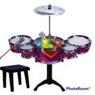 Brinquedo Bateria Infantil Jazz Drum Com Luzes e Sons