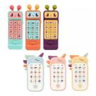 Brinquedo Bebê 2 Em 1 Celular Mordedor Música Baby Phone