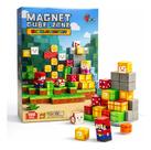 Brinquedo Bloco Cubos Magnéticos Infantil 100 Peças Educativo Magnet