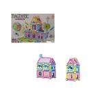 Brinquedo bloco magnetico 108 pcs casinha aq-173