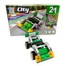Brinquedo Bloco Montar 2em1 Carro F1 Kart Caminhão Guerra