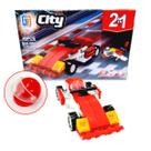 Brinquedo Bloco Montar 2em1 Carro F1 Kart Caminhão Guerra