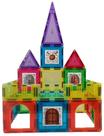 Brinquedo blocos de montar infantil magforma castelo 28 stem