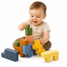 Brinquedo Blocos de Montar Sensorial Infantil Educativo Montessori Colorido para Bebês e Crianças