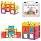 Brinquedo blocos magnéticos para montar magforma castelo 56