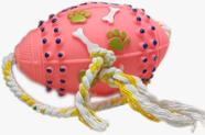 Brinquedo Bola de Futebol Americano Gigante Com Corda Para Pets