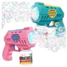 Brinquedo Bolha De Sabão Bubble Gun Pistola Automática